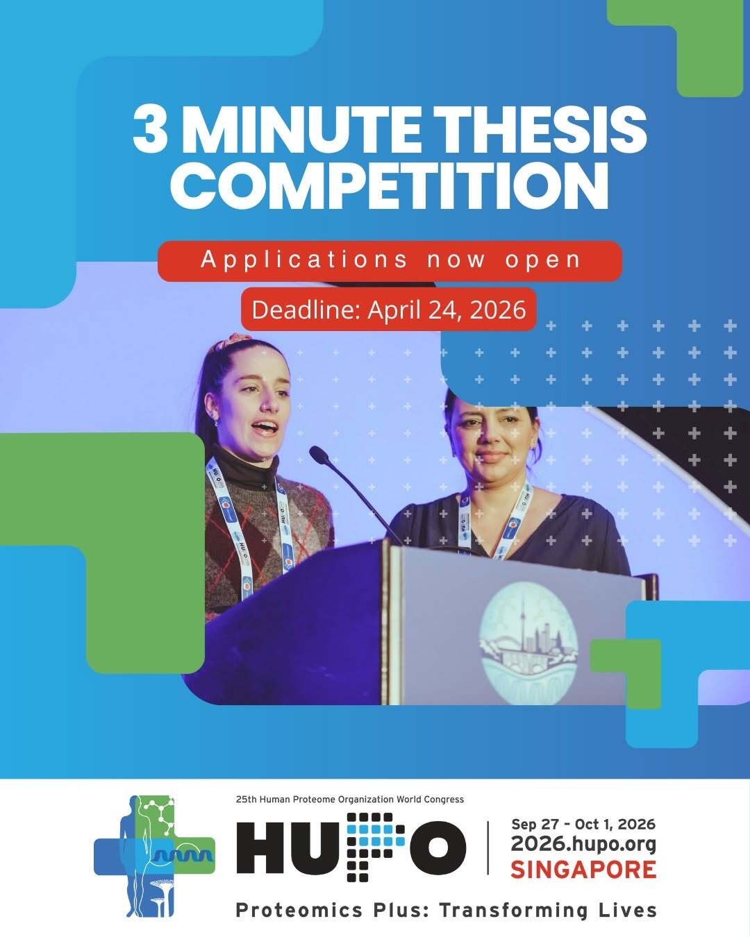Early-career researchers presenting at the 3-Minute Thesis competition